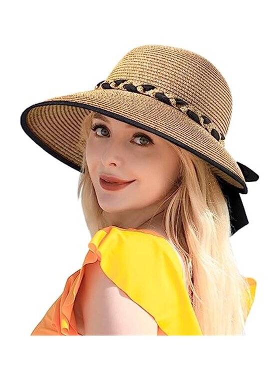 Women\'s, Sun Straw Hats UPF 50+ UV Sun Protection Wide Brim